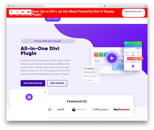 Divi WordPress website theme - diviflash.com
