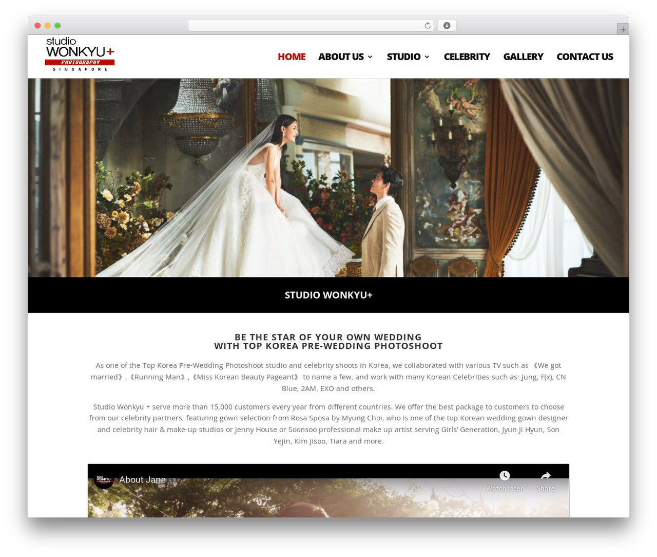 Divi WordPress wedding theme - wonkyusingapore.com