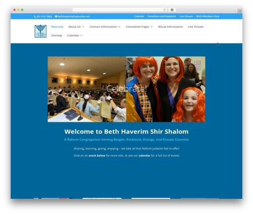 Divi WP theme - bethhaverim.org