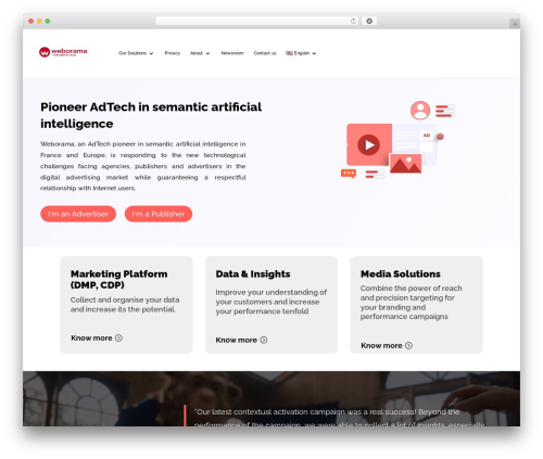 Divi WP theme - weborama.com