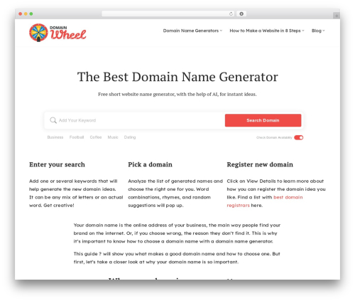DomainWheel-Neve WordPress theme - domainwheel.com