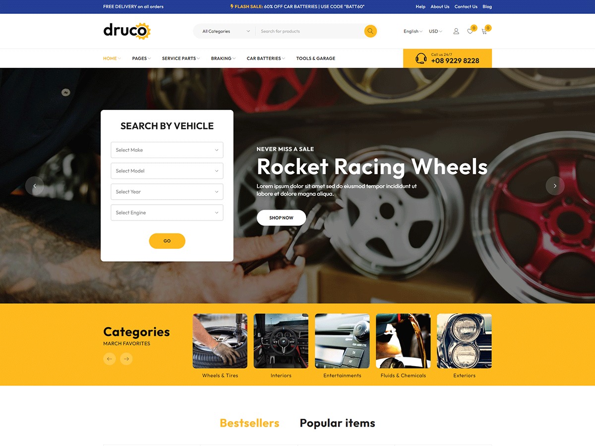 Druco WordPress website theme