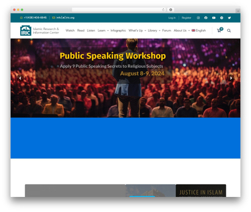 Edumall WordPress theme - iric.org