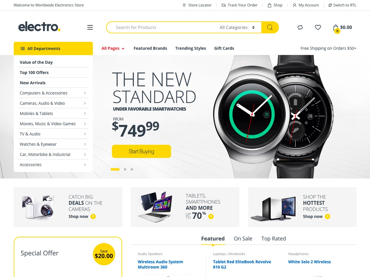 Electro WordPress ecommerce theme