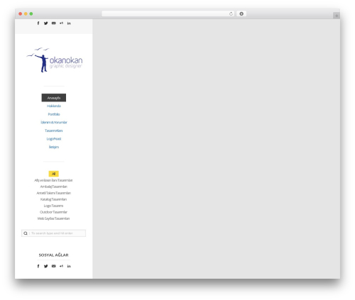 Elegance best portfolio WordPress theme - okanokan.com