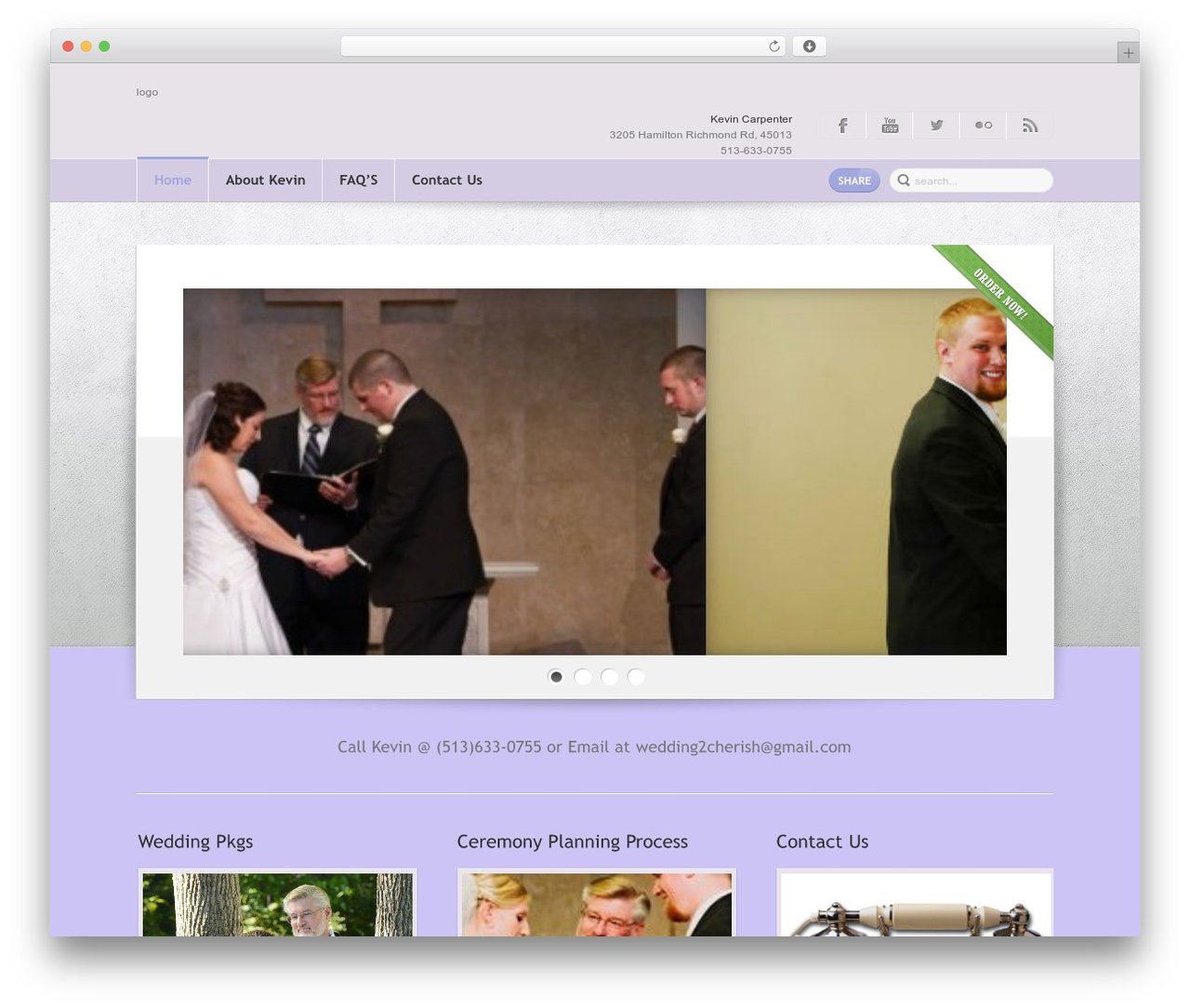 Elegance best wedding WordPress theme - wedding2cherish.com