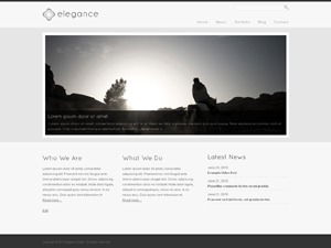 Elegance WordPress theme design