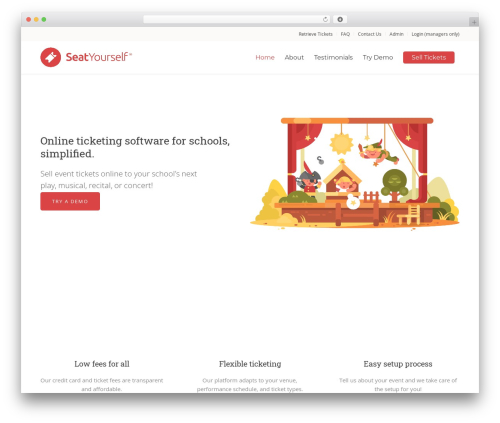 Enfold WordPress page theme - seatyourself.biz