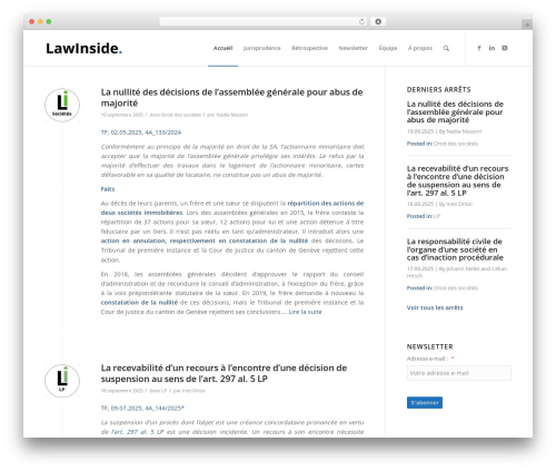 Enfold WordPress theme - lawinside.ch