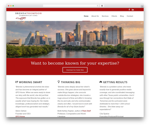 Enfold WordPress website theme - brendathompson.com