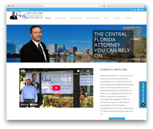 Enfold WordPress website theme - cwsmithlaw.com