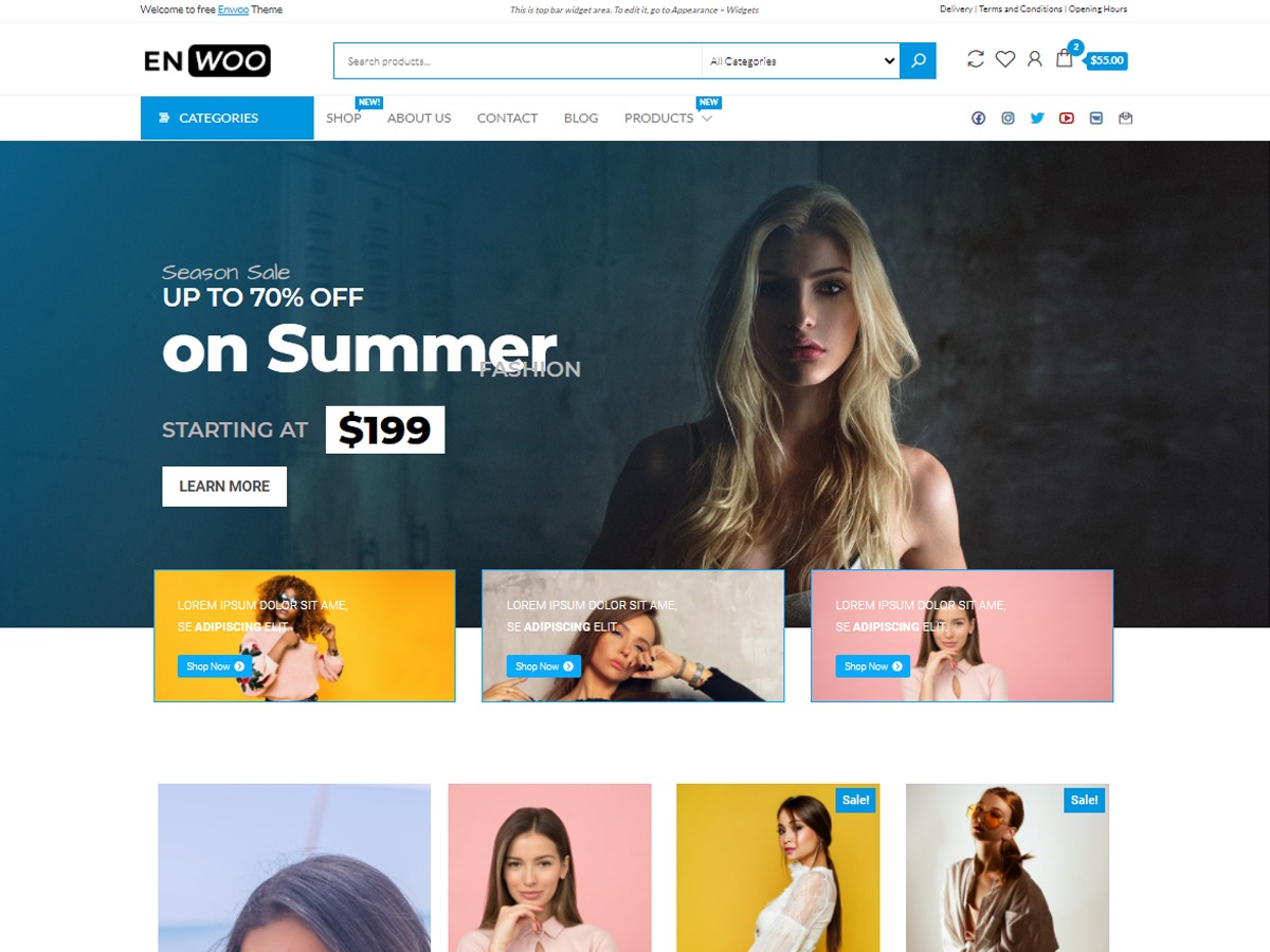 Enwoo WordPress ecommerce theme