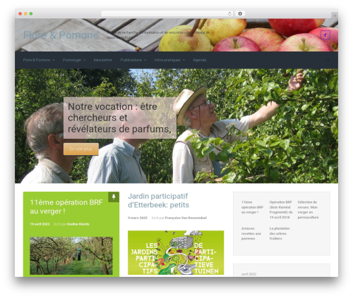 evolve free WordPress theme - floreetpomone.be