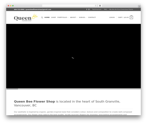 Flatsome WordPress ecommerce theme - queenbeeflowershop.com