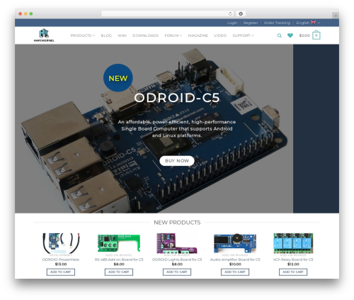 Flatsome WordPress theme - hardkernel.com