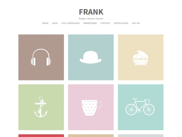 Frank premium WordPress theme