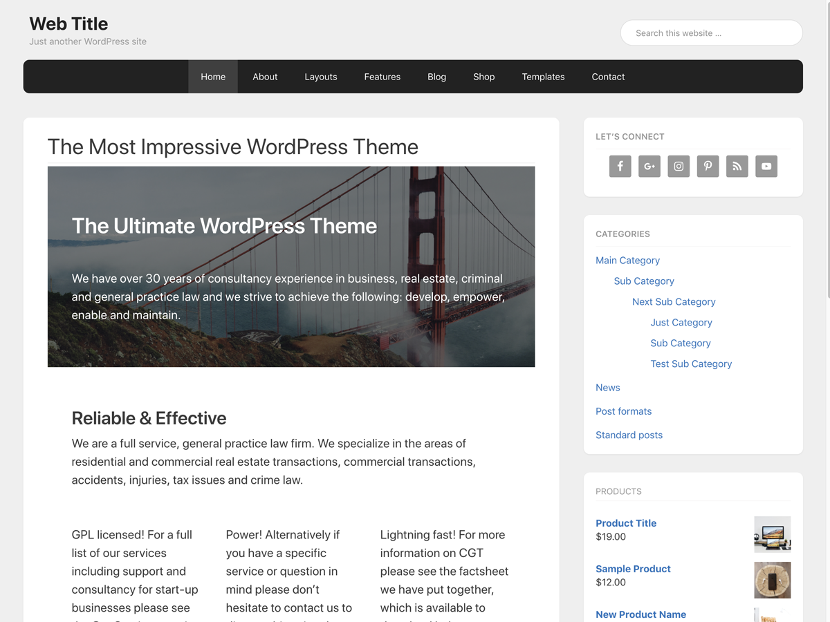 Gemin Free WordPress Themes Download