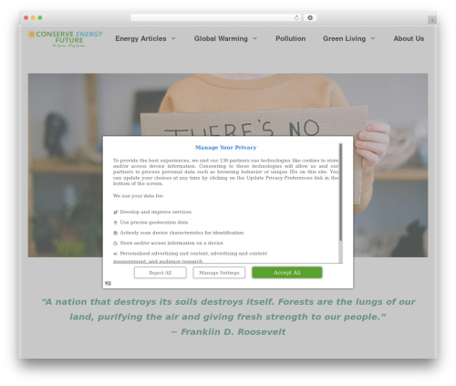 GeneratePress best free WordPress theme - conserve-energy-future.com