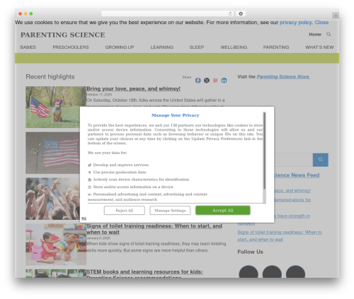 GeneratePress best WordPress theme - parentingscience.com