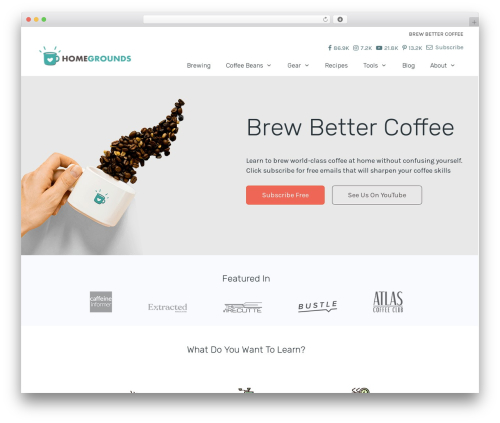 GeneratePress Child free WordPress theme - homegrounds.co