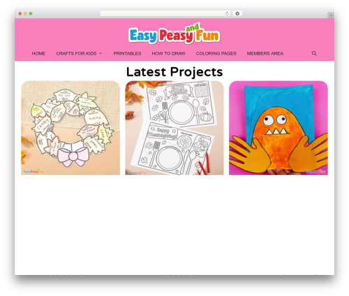 GeneratePress free WordPress theme - easypeasyandfun.com