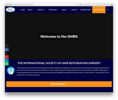 GeneratePress free WordPress theme - ishrs.org