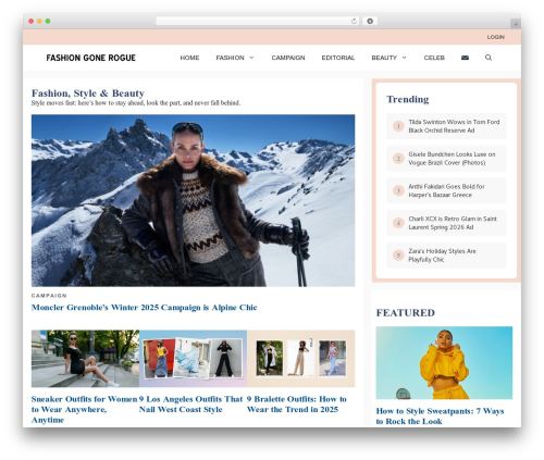 GeneratePress free WordPress theme - fashiongonerogue.com