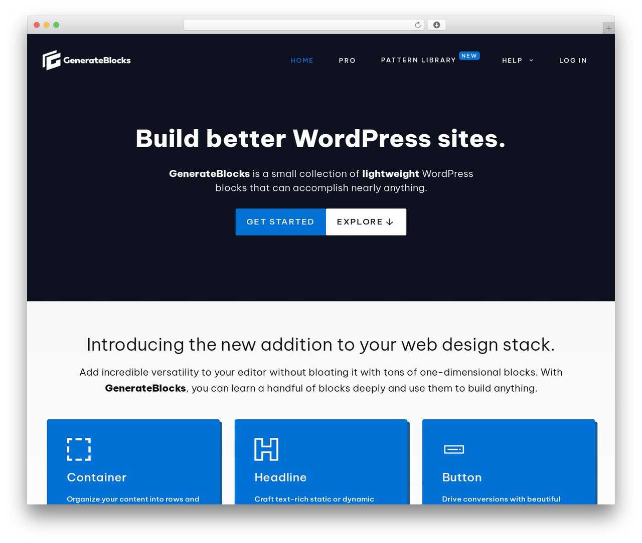 GeneratePress free WP theme - generateblocks.com
