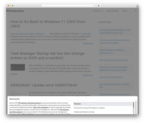 GeneratePress newspaper WordPress theme - winhelponline.com