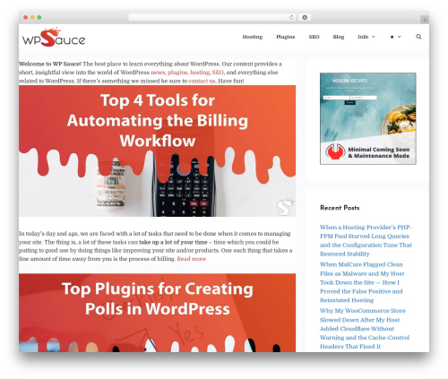 GeneratePress newspaper WordPress theme - wpsauce.com