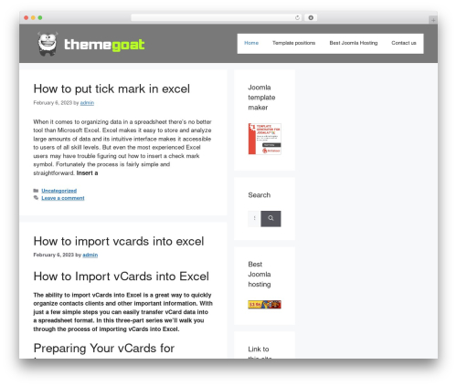 GeneratePress newspaper WordPress theme - themegoat.com