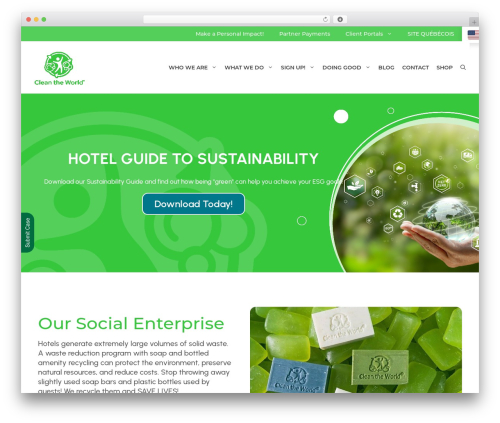 GeneratePress premium WordPress theme - cleantheworld.org