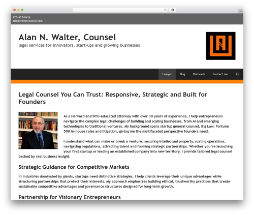 GeneratePress theme WordPress free - waltercounsel.com