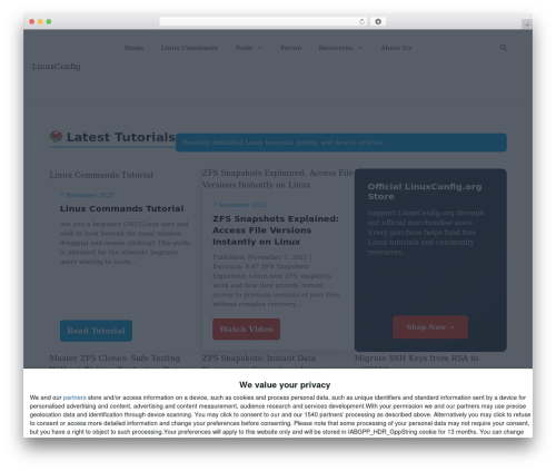 GeneratePress theme WordPress free - linuxconfig.org