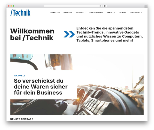 GeneratePress theme WordPress - slashtechnik.de