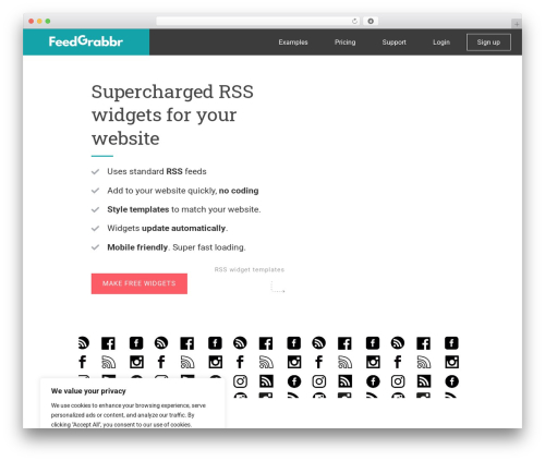 GeneratePress theme WordPress - feedgrabbr.com