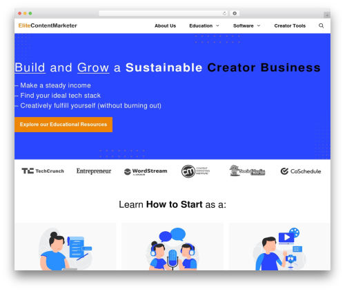 GeneratePress theme WordPress - elitecontentmarketer.com