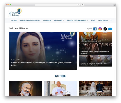 GeneratePress theme WordPress - lalucedimaria.it