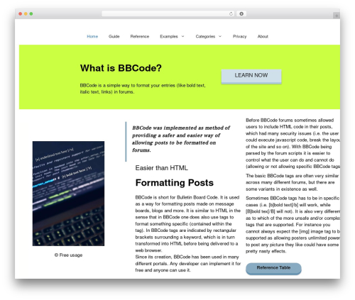 GeneratePress top WordPress theme - bbcode.org