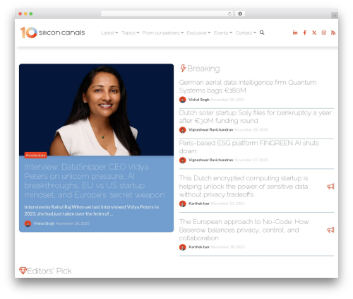 GeneratePress top WordPress theme - siliconcanals.com