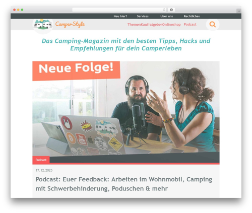 GeneratePress WordPress blog theme - camperstyle.de