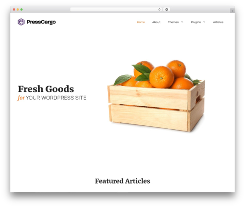 GeneratePress WordPress blog theme - presscargo.io