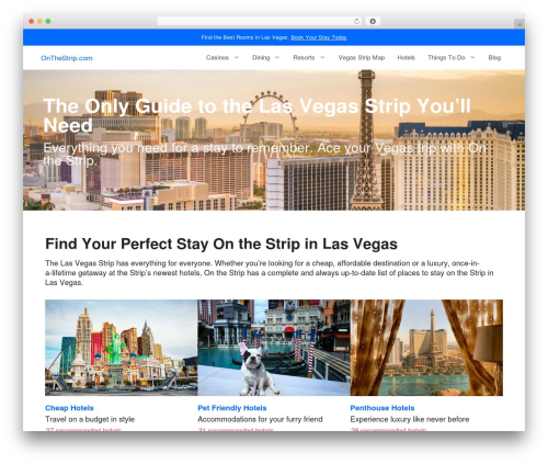 GeneratePress WordPress hotel theme - onthestrip.com