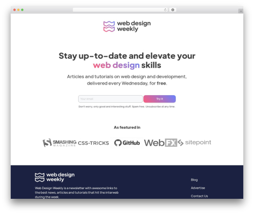 GeneratePress WordPress magazine theme - web-design-weekly.com