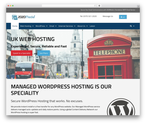 GeneratePress WordPress theme for business - 2020media.com