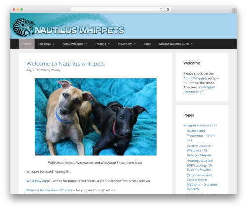GeneratePress WordPress theme free - nautiluswhippets.com