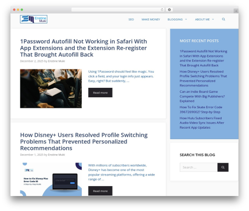 GeneratePress WordPress theme free download - enstinemuki.com