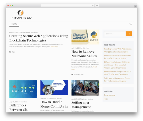 GeneratePress WordPress theme - fronteed.com