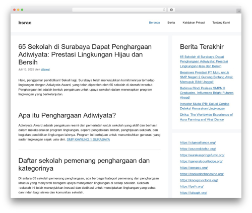 GeneratePress WordPress theme - bsrac.org