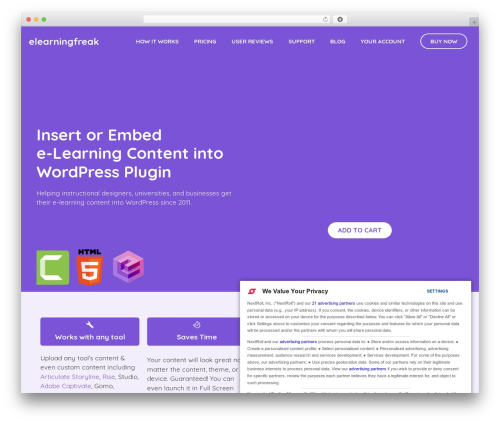 GeneratePress WP theme - elearningfreak.com